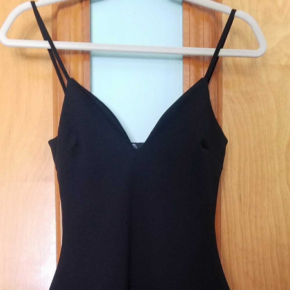 Black spaghetti strap dress